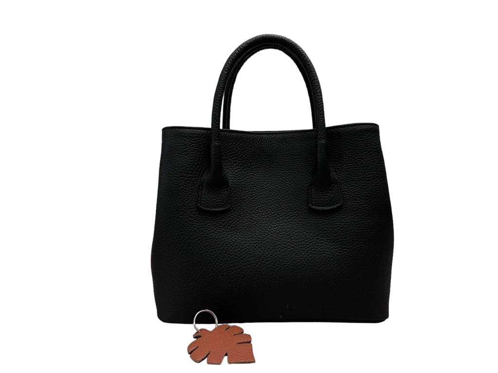 Cartera Niki de cuero Suela, Negro, Azul - miniatura 3